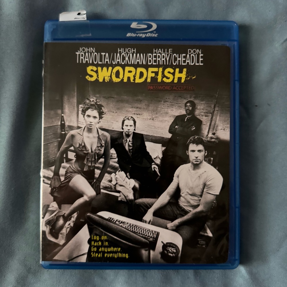 Swordfish (Blu-ray, 2001) Tested, Working DVD Disc